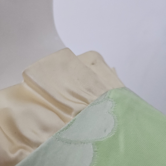 Vintage 70's Green & Yellow Formal Gown and Matching Coat - Picture 12 of 12